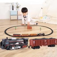 Tren De Ferrocarril Clásico Con Motor De Agua Vapor Para Niños Juguete De Modelo De Simulación Con Vías De Playset Operado Por Batería Regalo Ideal Para Edad 7-12 Años - details 0