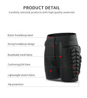 Shorts Protección De Caderas Para Esquí Y Patinaje Unisex Material Poliéster Y Spandex Armadura De Seguridad Para Hombres Y Mujeres - details 1