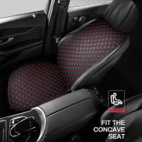 Cubierta De Asiento De Coche De Cuero PU Universal Anti-Rasguños Resistentes Al Desgaste Suaves Para Todas Las Estaciones Cojín De Espalda Minimalista Protector Contra Golpes - details 2