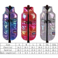 Ropa De Mascota Impermeable Y Reflectante Para Otoño E Invierno Con Chaleco De Veludo Cálido En Colores Graduales Para Perros Y Gatos - details 8
