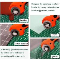 Cortadora Rotativa Redonda De 45mm Para Papel Y Tela Ergonómica Máquina De Corte Para Manualidades Y Fabricación De Tarjetas - details 2