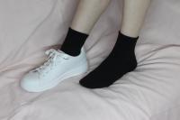 Geshop 6 Pares Calcetines Tobilleros Algodón Caña Media  Calcetines Transpirables Hombre Mujer  Color Negro, Blanco. - details 3