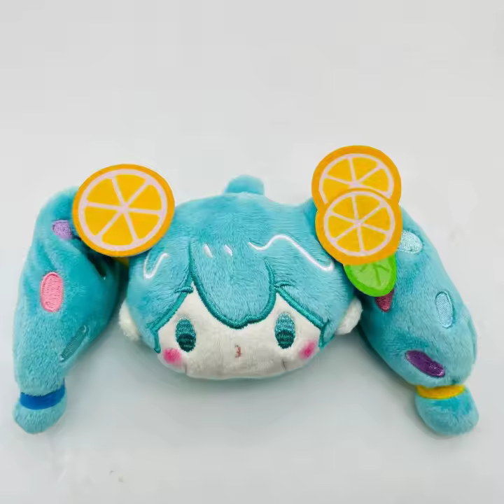 Figura De Anime Hatsune Miku Kawaii Q Versión Peluche 8CM Muñeca De Llavero Colgante Para Bolsa Regalos De Juguetes De Peluche PP Algodón - 1