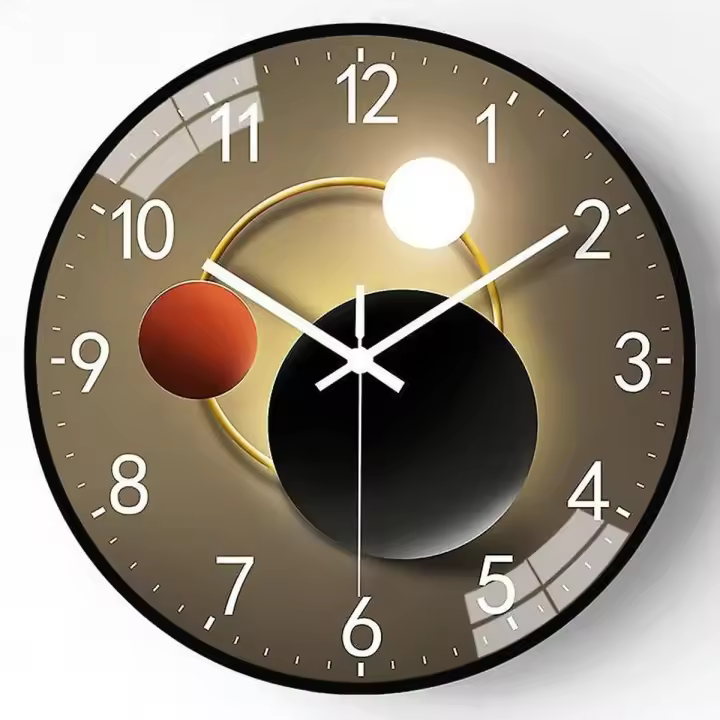 Reloj de pared creativo de 12 pulgadas para decoración elegante de sala de estar - 1