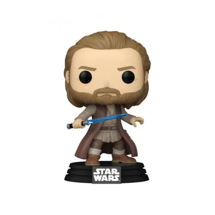 Funko POP! Star Wars - Obi-Wan Kenobi S2- Obi-Wan (Battle Pose)  - Star Wars - Figura Coleccionable Oficial - Juguete para Niños y Adultos - Fans - Diversidad de Personajes y Temáticas - 1