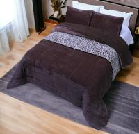 KingnetStore - Edredón Nórdico Franela 650 gr/m2 Gramaje con Borreguito Sherpa Ultra Suave y Cálido, Set de Cama con Fundas de Almohada Para Cama 80 90 105 135 150 160 180 CM Edredón invierno, +Relleno Cojin Hipoalérgico 50x70 CM Elegible - details 1