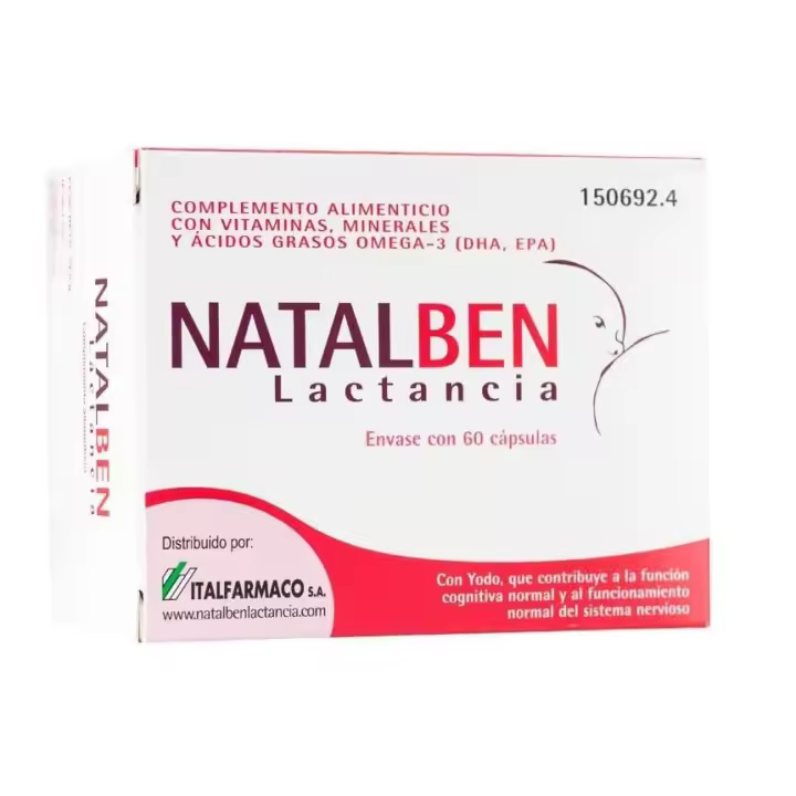 Italfarmaco Suplemento Natalben Lactancia 60 Caps - 1