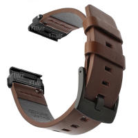 Correa De Reloj De Cuero Genuino 22mm Para Garmin Fenix 6X 6 pro 7X 7 Easyfit Wristband Fenix 5 5X plus 3 3HR Compatible Con Hombres Y Mujeres - details 4