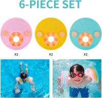 Manguitos de Natación para niños, 6PCS Manguitos Bebe ,Manguitos Dolphin,Hechos de Espuma, Pool Discos Flotantes - details 2