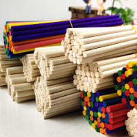 25/50Pcs Palitos De Madera Redondos Para Manualidades Hielo Lollies Y Modelos DIY Suministros De Eventos De Fiesta - details 6