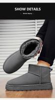 Botas De Invierno Elegantes Para Mujer Botas De Rodilla Y Tobillo Con Diseño De Luna Botas De Cuero Artificial Suela De Goma Talla Verdadera Para Adultos - details 9