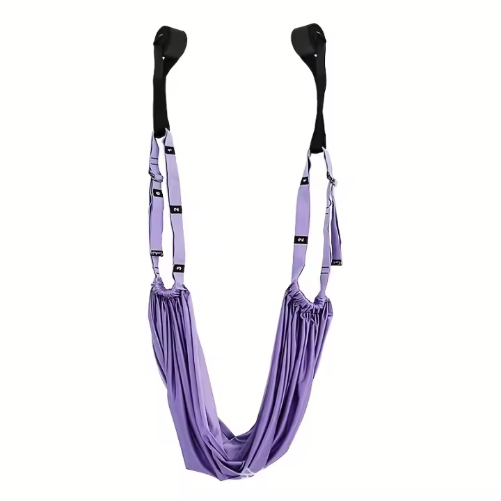 Cinta De Aerial Yoga Ajustable Para Mujeres Equipo De Gimnasio Para Estiramiento Y Flexiones De Piernas Hammock De Entrenamiento De Cuerda Pull Rope - 1