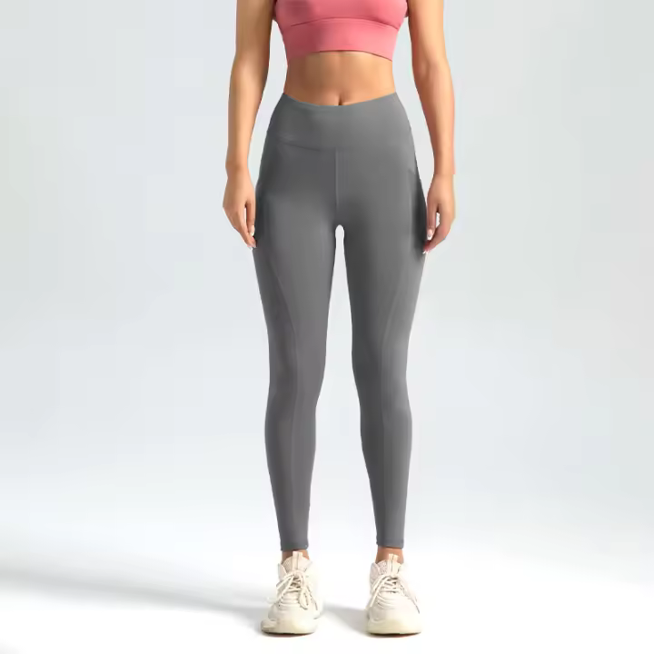 Pantalones deportivos y de fitness, pantalones color melalgodón, Mallas elásticaspara Correr, Elevación de cadera, High Belt, control del medio ambiente, pantalones de yoga - 1