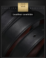 Cinturón De Cuero Genuino Para Hombre Reversible De Alta Calidad Estilo Casual Para Pantalones Y Vestimenta Formal - details 5