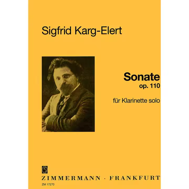 KARG ELERT S.-Sonata nº 1 Op.110 para Clarinete - 1
