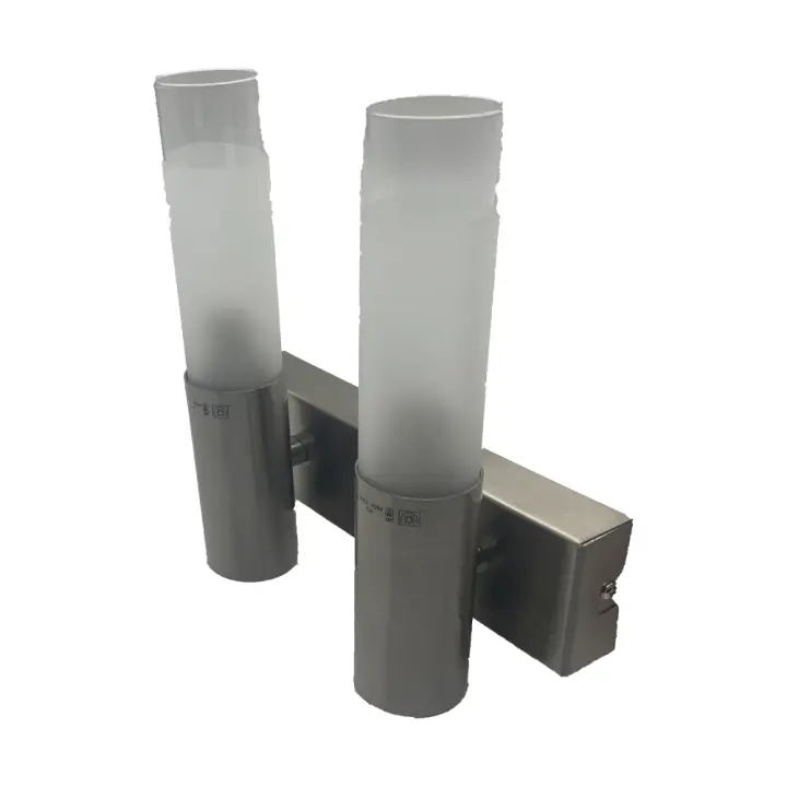LED7- Aplique de Pared Acero Cristal 55-0097L - Aplique de Pared, Alta Eficiencia, Iluminación, Luz Interior, Luz Exterior, Luz Fría, Decoración, Ofertas de iluminación Herramientas, Tecnología de Iluminación, Electrónica, Electricidad, foco - 1