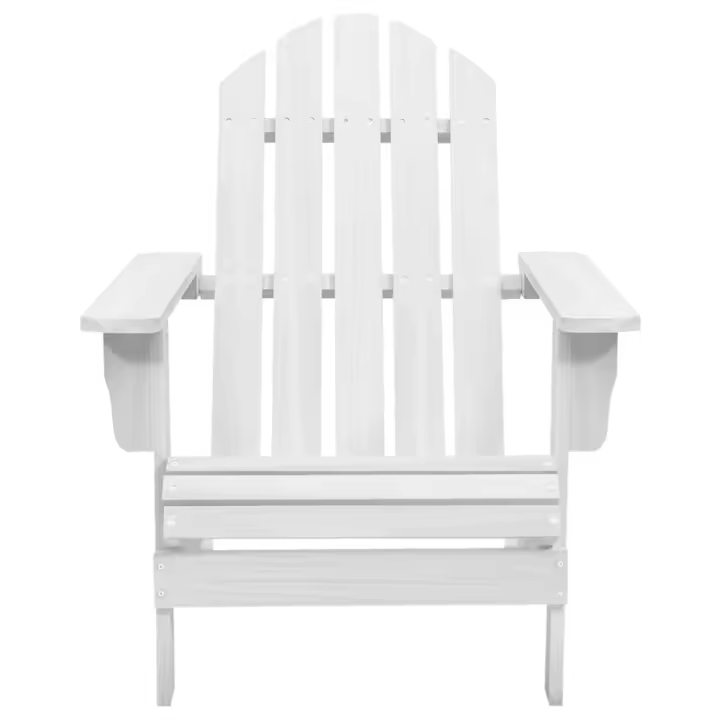 Silla de Jardín de Madera Blanca - 1