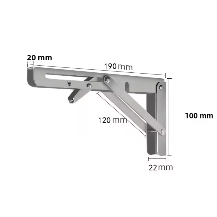 Pequeña Mesa Plegable De Acero Inoxidable Gris Para Caravana Accesorios De Coche Base De Escritorio Plegable Para Camping - 1