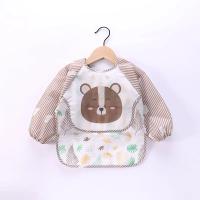 Bib De Bebé Impermeable Con Pico Para Niños Y Niñas Edad 1-3 Años Traje De Baño De Arte Con Bolsillo De Manga Larga Para Comer Y Ensechar - details 6