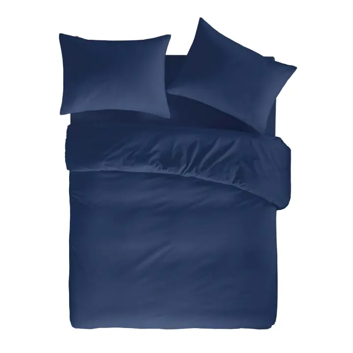 NAF NAF - Funda nórdica de algodón 144 hilos CASUAL  azul marino/azul 140x200cm - 1