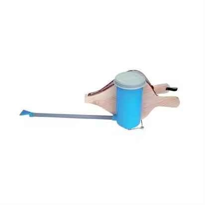PAVA ESPOLVOREADOR FUELLE MADERA FLORAL MUELLE - 1