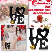 Adornos De Letras Para Día De San Valentín "AMOR" Decoración Para El Hogar Y Bares Regalo De Artesanía Para El Escritorio Decoración De Fiesta Proporciones De Imagen - details 27