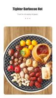Parrilla De Carbón Portátil Sin Humo Para Barbacoa Pequeña Mesa Redonda Antideslizante Anticorrosión Para Camping Picnic Jardín - details 4