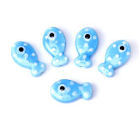 10pcs Cuentas De Cerámica En Forma De Pez Para Fabricación De Joyas Pulseras Y Collares Accesorios De Encanto Coloridos - details 6