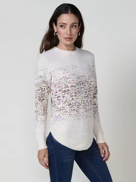 Koroshi Jersey punto tricot suave jacquard mujer - 1