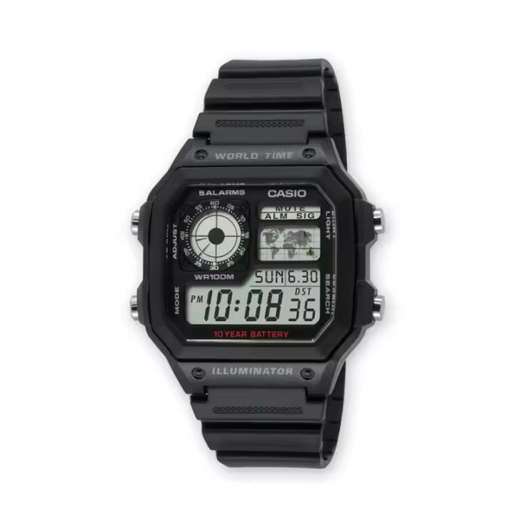 Reloj Casio Hombre AE-1200WH-1AVCF Resistente Al Agua - 1