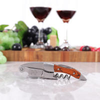 Abreventanas Profesional De Sommelier Con Cortador De Sellado De Botella Para Amantes Del Vino Acero Inoxidable Regalo Único - details 4