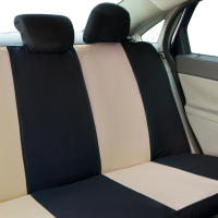 Juego completo de fundas de asiento de coche de tela de poliéster, estilo deportivo, Protector de asiento de coche Universal, se adapta a la mayoría de los coches SUV - details 25