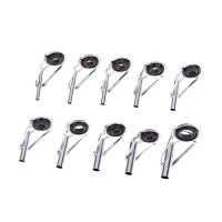 Kit De Reparación De Ancinas De Pesca En Acero Inoxidable 8pcs Con Anillos Y Guías De Ojo Para Enthusiastas De La Pesca Al Aire Libre 3 Estilos - details 1