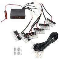Luz De Advertencia Estroboscópica Para Coche 6x3 LED Rojo Azul Amarillo 12V Antena Frontal De Emergencia Para Policía Y Bomberos - details 0