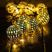 Luces De Cadena Solar Morroccan Ball 5M/6M Impermeables 8 Modos Para Jardín Decoración De Fiesta Dormitorio Luz De Año Nuevo - details 5