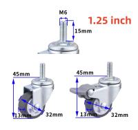 4Pcs Rodillos De Goma Suave Para Muebles Con Giradiscos De 360° Universalmente Aplicables Para Plataformas Carros Sillas Accesorios Domésticos Silenciadores De Ruedas - details 7