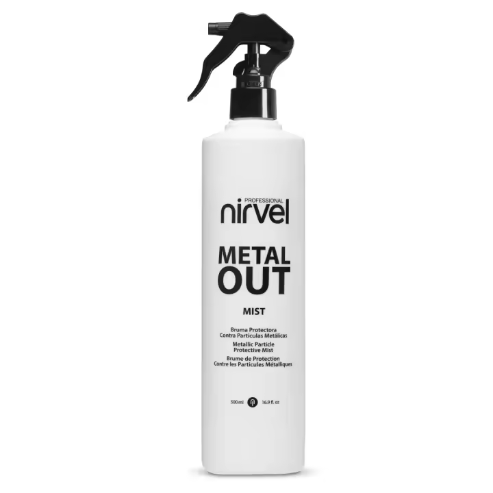 Nirvel Color Metal Out Mist 500mL - Espray de Bruma Protectora Contra Partículas Metálicas - Spray para el Pelo Protector - Especial Previo a Coloración o Decoloración - 1