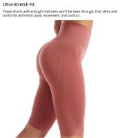 Shorts Deportivos De Cintura Alta Para Mujer Sensación De Vacío Leggings De Push up Con Control De Abdomen Yoga Correr Fitness Gimnasio Pantalones Delgados - details 8