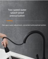 Grifo De Cocina De Niquel Pulido Con Extensión Para Fregadero Montado En La Plataforma Grifo De Agua Caliente Y Fría De Acero Inoxidable Con Cabezal De Rociador Y Control Por Manija Vertical - details 22
