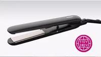PHILIPS EssentialCare HP8321/00 - Plancha de pelo con placas de cerámica, extralargas, color negro - details 5