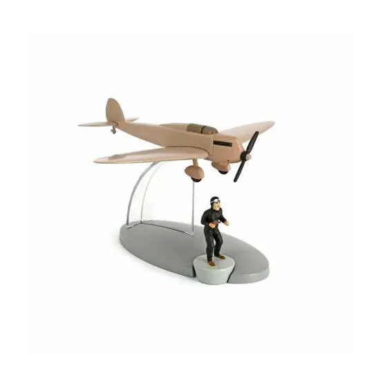 Tintin el avion Nr. 18 beige de los falsificadores y bandidos de la isla Negra - 1