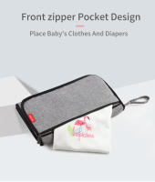 Mantel De Cambio Para Bebé Portátil Multifuncional 2 En 1 Impermeable Con Bolsa De Almacenamiento Recién Nacido Infante - details 4