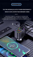 Reproductor De Música MP3 Para Coche Con Estéreo Hi-Fi Llamada Hands Free Cargador Rápido Y Cables Retráctiles Para iPhone Xiaomi Huawei Negro - details 2