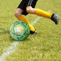 Bola De Fútbol pro Tamaño 5 Duradera Costurada Máquina Diseño Luz En La Oscuridad Juego En Todas Las Estaciones - details 3
