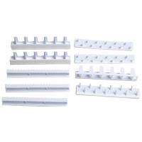 Rack De Joyería Adhesivo Para Pared Blanco Con Gancho Soporte Para Anillos Pendientes Collares Llaves 9 Piezas/Lote - details 4