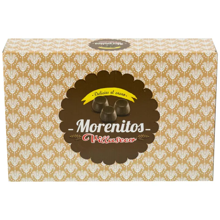 Morenitos Villaseco Chocolate - Mantecados con Cacao - Caja 3 kg - Envueltos Individualmente - Morenitos Vilaseco de Nava del Rey (Valladolid) - 1