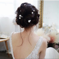 Barretta De Metal En Forma De U Para Mujer Con Perlas Simuladas Accesorio De Cabello Para Boda Estilo De Peinado De Novia Herramienta De Diseño De Pelo - details 4