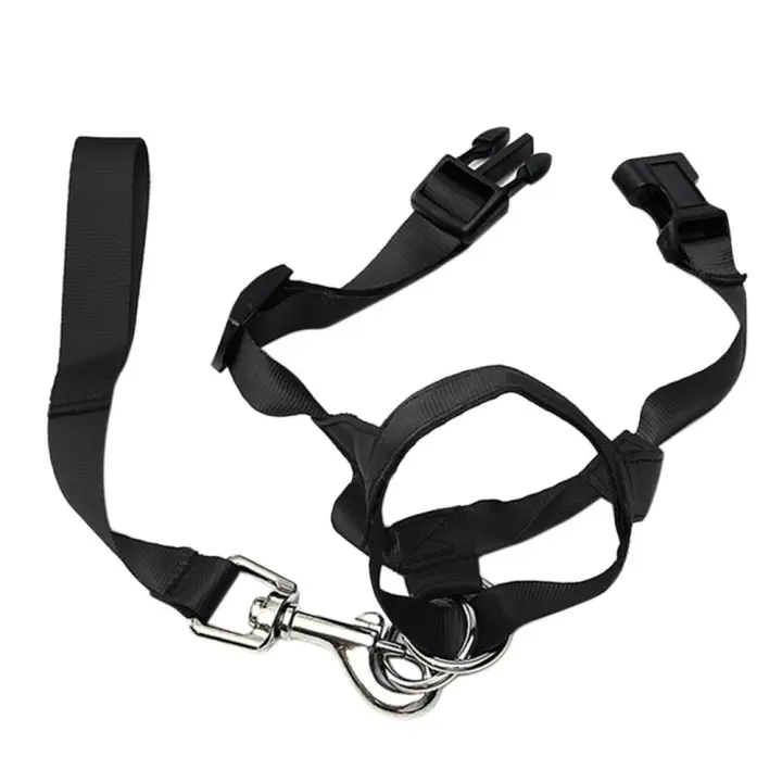 Correa De Nylon Ajustable Para Perros Anti Ladrar Collar De Cabeza No Pull Mordaza Para Perros Herramienta De Entrenamiento Para Mascotas - 1