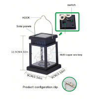 Lámpara Solar Exterior Impermeable Para Jardín Y Patio Con Luz LED De Misión Decorativa Para Mesa De Fiesta Y Jardín - details 2