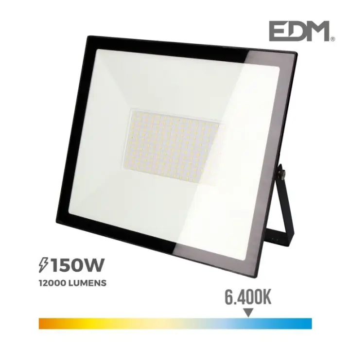 Proyector LED 150W 12300lm 6400K Luz Fría 35x31x4,5cm EDM - 1